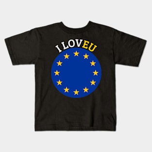 I Love EU Anti Brexit Kids T-Shirt